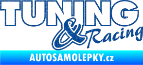 Samolepka Tuning racing obrys Ultra Metalic modrá