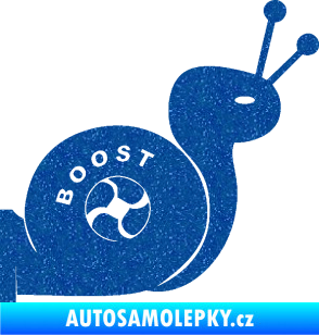 Samolepka Turbo šnek 003 pravá Ultra Metalic modrá