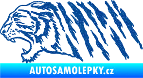 Samolepka Tygr 004 levá Ultra Metalic modrá