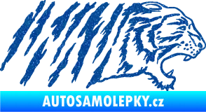 Samolepka Tygr 004 pravá Ultra Metalic modrá