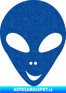 Samolepka UFO 004 pravá Ultra Metalic modrá