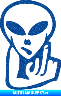 Samolepka UFO 008 pravá Ultra Metalic modrá