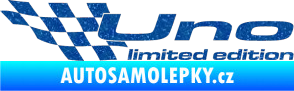 Samolepka Uno limited edition levá Ultra Metalic modrá