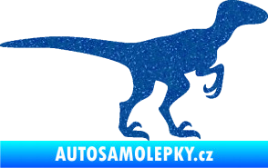 Samolepka Velociraptor 001 pravá Ultra Metalic modrá
