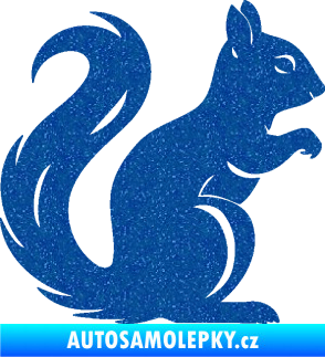 Samolepka Veverka 004 pravá Ultra Metalic modrá