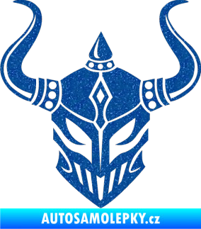 Samolepka Vikingská helma Ultra Metalic modrá