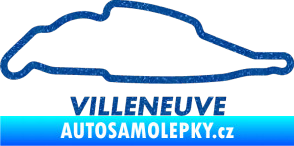 Samolepka Okruh Villeneuve Ultra Metalic modrá