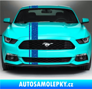 Samolepka Viper pruhy 2 cm + 11 cm Ultra Metalic modrá