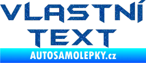 Samolepka Vlastní text - Batman Ultra Metalic modrá