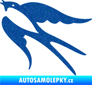 Samolepka Vlaštovka 003 levá Ultra Metalic modrá