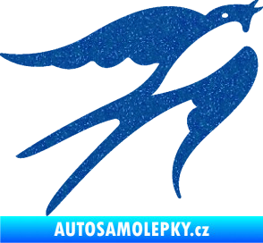 Samolepka Vlaštovka 003 pravá Ultra Metalic modrá