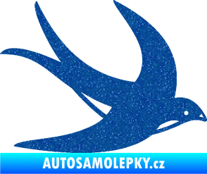 Samolepka Vlaštovka 004 pravá Ultra Metalic modrá