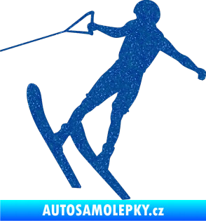 Samolepka Vodní lyže 001 levá Ultra Metalic modrá