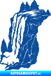 Samolepka Vodopád levá krajina Ultra Metalic modrá
