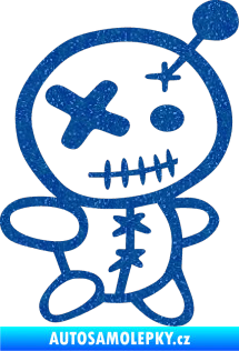 Samolepka Voodoo panenka 001 pravá Ultra Metalic modrá