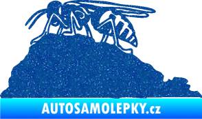 Samolepka Vosa 002 levá Ultra Metalic modrá