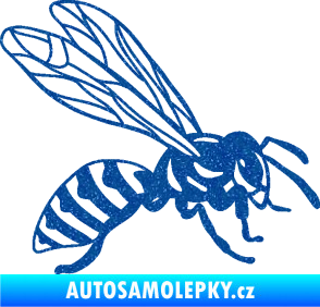 Samolepka Vosa 006 pravá Ultra Metalic modrá