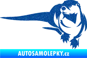 Samolepka Vydra 001 levá Ultra Metalic modrá