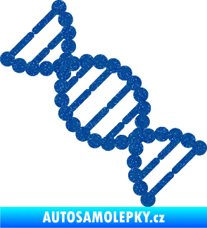 Samolepka Vzorec DNA levá Ultra Metalic modrá