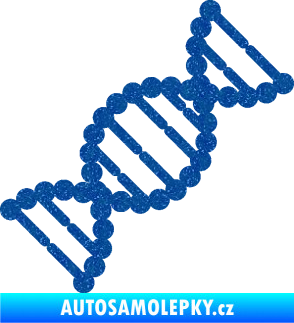 Samolepka Vzorec DNA pravá Ultra Metalic modrá