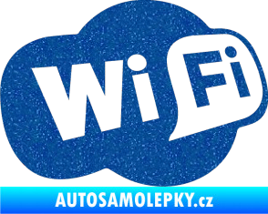 Samolepka Wifi 002 Ultra Metalic modrá
