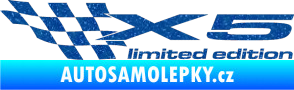 Samolepka X5 limited edition levá Ultra Metalic modrá