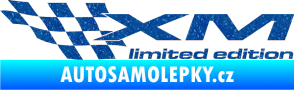 Samolepka Xm limited edition levá Ultra Metalic modrá