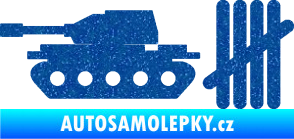 Samolepka Zářezy 008 tank Ultra Metalic modrá