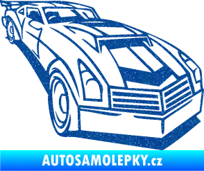 Samolepka Závodní auto 003 pravá Ultra Metalic modrá