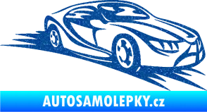 Samolepka Závodní auto 007 pravá Ultra Metalic modrá