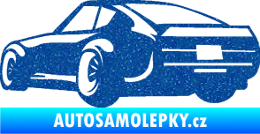 Samolepka Závodní auto 009 levá Ultra Metalic modrá