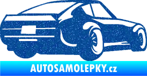 Samolepka Závodní auto 009 pravá Ultra Metalic modrá