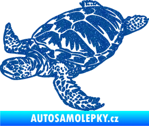 Samolepka Želva 005 levá Ultra Metalic modrá