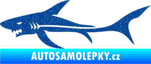 Samolepka Žralok 006 levá Ultra Metalic modrá