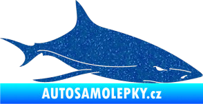Samolepka Žralok 008 pravá Ultra Metalic modrá