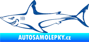 Samolepka Žralok 009 levá Ultra Metalic modrá