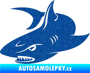 Samolepka Žralok 012 levá Ultra Metalic modrá