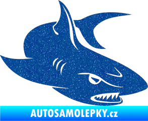 Samolepka Žralok 012 pravá Ultra Metalic modrá