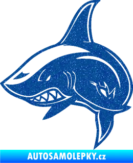 Samolepka Žralok 013 levá Ultra Metalic modrá