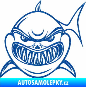 Samolepka Žralok 014 levá Ultra Metalic modrá