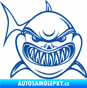 Samolepka Žralok 014 pravá Ultra Metalic modrá