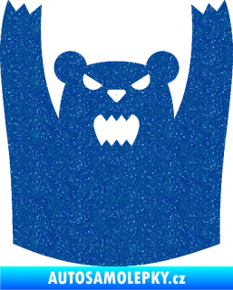 Samolepka Zuřivý medvěd Ultra Metalic modrá