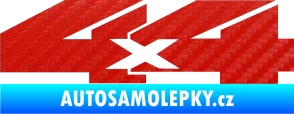 Samolepka 4x4 varianta 018 3D karbon červený