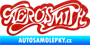 Samolepka Aerosmith 003 3D karbon červený