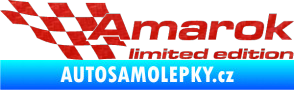 Samolepka Amarok limited edition levá 3D karbon červený