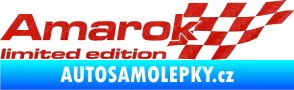Samolepka Amarok limited edition pravá 3D karbon červený