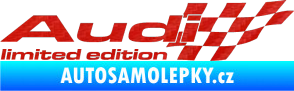 Samolepka Audi limited edition pravá 3D karbon červený