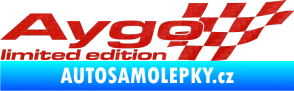 Samolepka Aygo limited edition pravá 3D karbon červený