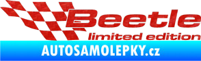 Samolepka Beetle limited edition levá 3D karbon červený
