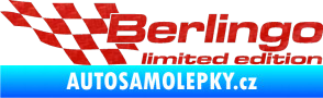 Samolepka Berlingo limited edition levá 3D karbon červený